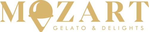 MOZART GELATO - logo landscape - gold